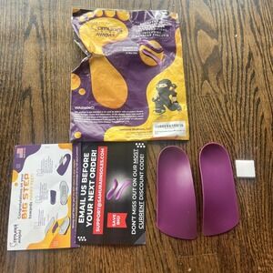 samurai ninja insoles men's 5.5 W 7 7.5 purple new